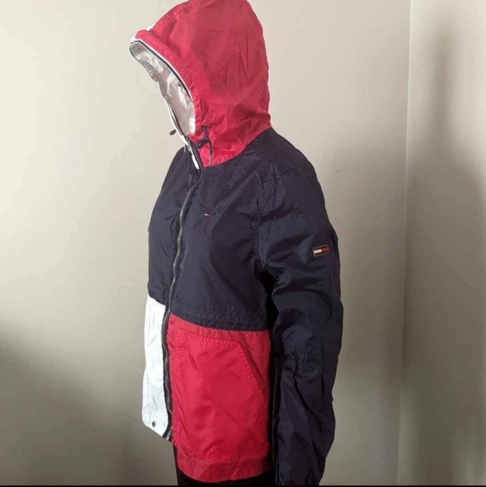 Tommy Hilfiger windbreaker color block jacket, size medium